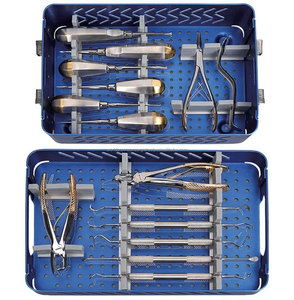 WORLD PRECISION SURGICAL Dental Orthodontic Instrument Kit WPS-DOK Stainless Steel <b>Pliers</b> <b>Set</b> Braces Adjustment Tools Blue Tray - Product Image 1