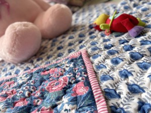 Reversible Printed Cotton <b>Quilt</b> Bohemian <b>Floral</b> Design Handmade All Season Home Decor Reversible Block Print Baby <b>Quilt</b> - Product Image 3