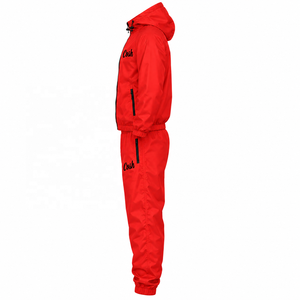 Ensemble de survêtement coupe-vent personnalisé pour homme, 2 pièces, polyester et nylon, fermeture éclair intégrale, vêtements de sport athlétiques, pantalon de jogging, OEM ODM - Product Image 2