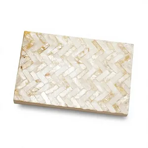 Mother of Pearl Jewelry Organizer <b>Box</b> with Lid Handmade Wooden Storage Case Decorative Ring <b>Earring</b> Necklace <b>Holder</b> - Product Image 6