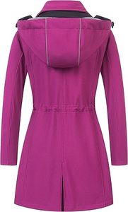 ผู้ผลิตเสื้อแจ็คเก็ตกันลมแบบ OEM สีสันตัดกัน เสื้อแจ็คเก็ตกันลมสำหรับผู้หญิง น้ำหนักเบา สำหรับเล่นกีฬา กันน้ำ มีฮู้ด - Product Image 2