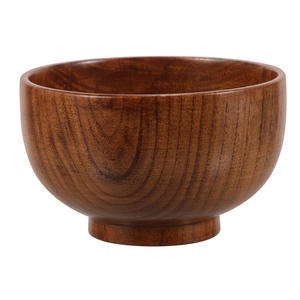 Cuenco de Pedestal de madera de Mango Natural hecho a mano, cuenco de madera acampanado para servir ensalada de frutas, Grado Alimenticio para cocina, mesa de comedor, decoración del hogar - Product Image 1