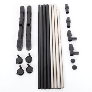 Appendiabiti da Porta a Barra Singola con Scarpiera, Supporto Estensibile Verticale e Orizzontale per Organizzazione - Product Image 6