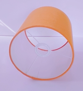 Coprilampada cilindrico lungo in lino giallo di alta qualità con attacco E27 per paralume da testiera e lampada da terra - Product Image 5