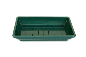 Bandeja floral de color verde oscuro con diseño de 8 pines de sujeción, apta para 1 pieza de espuma floral, ideal para decoración interior y exterior. - Product Image 6