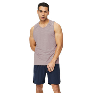 Camiseta sin mangas de secado rápido para hombre, que absorbe la humedad, para gimnasio, correr, fitness, multicolor, ropa deportiva, venta al por mayor, OEM, logotipo personalizado - Product Image 3