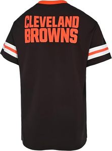 Camiseta Negra de los Cleveland Browns con Logotipo Naranja y Mangas a Rayas, Ropa Deportiva de Equipo, Poliéster - Product Image 3