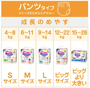 Pañales Desechables para Bebé Merries Originales de Japón, Talla Grande, 162 Unidades, para Bebés de 9-14 kg, Alta Calidad - Product Image 4