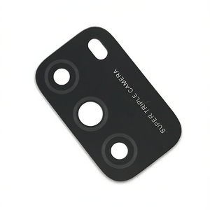 Protector de Lente de Cámara Triple para Xiaomi Poco M3, Material ABS Negro - Product Image 2