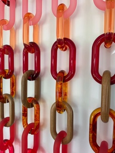 Adornos de Pared de Cadena Acrílica Modernos Hechos a Mano, Artículos Decorativos para el Hogar Personalizados, para Colgar, Venta al por Mayor, Resina Mate Adorable - Product Image 4