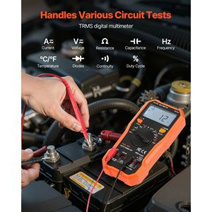 Multimetro Digitale Professionale TRMS 6000 Conti, Tester di Corrente e Voltmetro NCV, 600V Max. Tester di Tensione, Corrente e Resistenza AC - Product Image 2