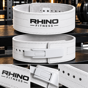 Ceinture de soutien lombaire en cuir Rhino Fitness pour la musculation, réglable, enveloppante, pour adultes, protection professionnelle - Product Image 1