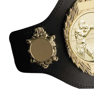 Ceinture de champion de boxe en or, cuir de haute qualité avec détails dorés, souvenir de champion de boxe - Product Image 3