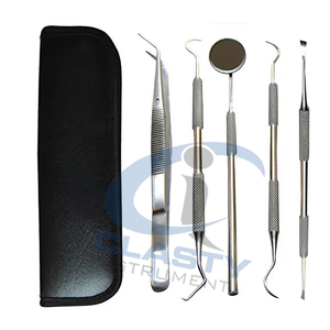 Kit d'instruments chirurgicaux dentaires, kit de nettoyage dentaire, vente chaude, source d'alimentation manuelle, acier, hygiène buccale - Product Image 3