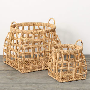 Luxury Customized Handcrafted Natural Water Hyacinth Storage <b>Basket</b> Eco-Friendly <b>Cheap</b> Wholesale for Home Decoration & Daily Use - Product Image 2