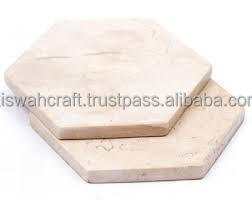 Classic American Premium Eco-friendly <b>Marble</b> <b>Coasters</b> 4 Inch Octagonal Customized Color Stylish Home Decoration Accessories Mats - Product Image 3