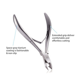 Silver Cuticle Trimmer Nippers Cutter Tool Stainless Steel Nail Cuticle Scissors Remover with <b>Pointed</b> Precision Blade Profession - Product Image 6