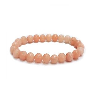 High Quality Peach Moonstone Crystal Bead Bracelet Romantic Gift Fashion Charm Jewelry for Men Women Energy Meditation - Product Image 6