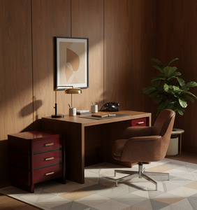 โต๊ะข้างเตียง 3 ลิ้นชัก โครงเตียงสำหรับห้องนอน เฟอร์นิเจอร์ในบ้าน เฟอร์นิเจอร์ไม้ ขายส่งจากโรงงานโดยตรง รับผลิตแบบ OEM ODM ตามสั่ง - Product Image 5