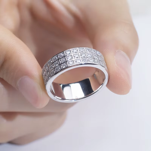 Fine Diamond Jewelry Factory Price 14K Solid Gold VVS Lab Diamond Band <b>Ring</b> <b>for</b> <b>Men</b> and women - Product Image 3