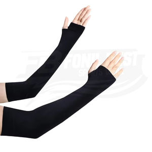 Mangas de Compresión Largas Unisex Personalizadas para Protección Solar y Refrigeración, Transpirables, de Spandex/Nylon, para Ciclismo, Fútbol, Voleibol - Product Image 2