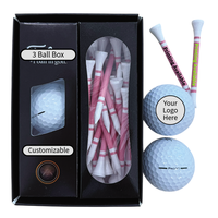 Ensemble cadeau de 3 tees de golf magnétiques de qualité supérieure (uréthane/plastique) avec logo personnalisé, respectueux de l'environnement, OEM/ODM, livraison rapide