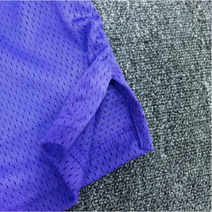 Shorts de course en mesh pour hommes, taille élastique, séchage rapide, 100 % polyester, motif étoiles et éclairs, logo personnalisé - Product Image 5