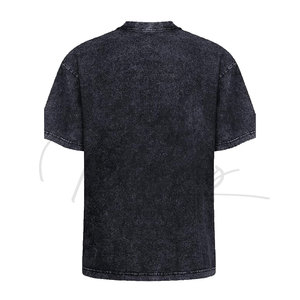 เสื้อยืดทรงบ็อกซี่สไตล์สตรีทแวร์แบบดรอปโชว์เดอร์ ล้างสีแบบแอซิดวอช คุณภาพสูง เสื้อยืดผู้ชายไซส์พลัสแบบล้างสีแบบแอซิดวอช มีจำหน่าย - Product Image 2