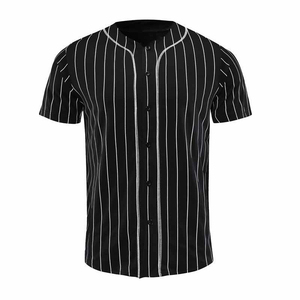 เสื้อทีมซอฟต์บอลเบสบอลแบบกำหนดเอง พร้อมชื่อและหมายเลข คอกลม แขนสั้น ระบายอากาศได้ดี ซับเหงื่อ บริการโรงงานแบบ OEM ODM - Product Image 3