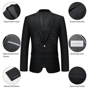 Costume Classique Homme Formel Coupe Confortable Matière de Haute Qualité Design Intemporel Pour le Travail et les Événements - Product Image 5