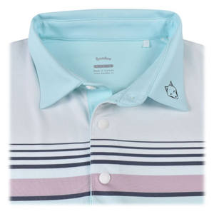 Camisa de Golf con Logotipo Personalizado, Diseño Floral, Tejido de Poliéster y Elastano, Transpirable, de Secado Rápido, Hermoso Diseño, Servicio de Venta Caliente - Product Image 4