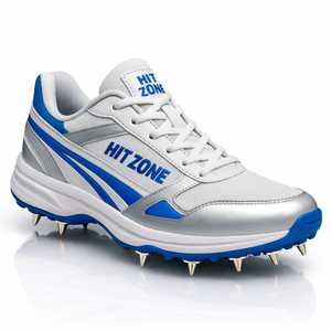Professional HIT ZONE Cricket <b>Spike</b> Shoes Double-Stitched Durable Metal Stud Sports Footwear for Match <b>Ground</b> Training - Product Image 3