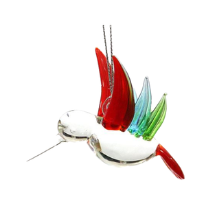Figurine en verre artisanale personnalisée Colibri - Product Image 1
