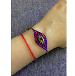 Beau mélange de fil mélange pierre Macramé Bracelet avec petites perles bijoux réglables pour cadeau de la Saint-Valentin et cadeau de jour de l'amitié - Product Image 4