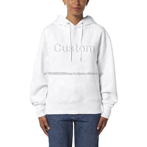 Vente en gros de sweats à capuche avec gaufrage pour femmes sweat-shirt unisexe à col rond en éponge française gaufré 3d personnalisé 100% sweats à capuche en molleton de coton - Product Image 5