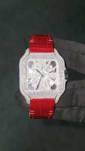Top Demanded Luxury Stainless Steel <b>Square</b> Quartz Moissanite Diamond Watch for Holiday Party Wear - Product Image 3
