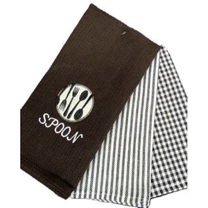 ผ้าเช็ดจานผ้าฝ้ายนุ่มใช้ในครัวสำหรับทำความสะอาดจานในชีวิตประจำวันและใช้ผ้าเช็ดปากบนโต๊ะรับประทานอาหาร - Product Image 3