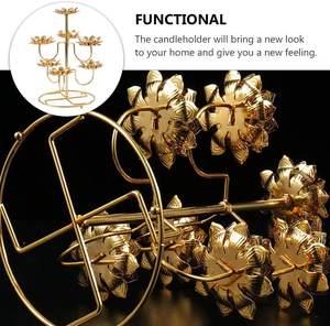 Candelabro Moderno de Aleación, Elegante Portavelas para Decoración de Sala de Estar - Product Image 3