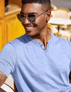 Camiseta de Algodón Premium para Hombre, Cuello en V, Corte Ajustado, Ligera, Cómoda, Manga Corta, Informal, Lisa, con Logotipo Personalizado, Secado Rápido, Transpirable - Product Image 2