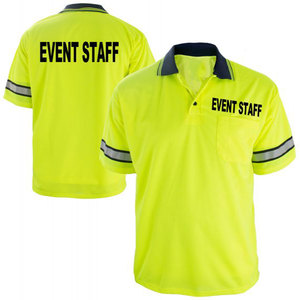 Chemises polo à manches courtes unisexes personnalisées à haute visibilité pour travaux de construction, chemises polo de sécurité réfléchissantes à haute visibilité - Product Image 6