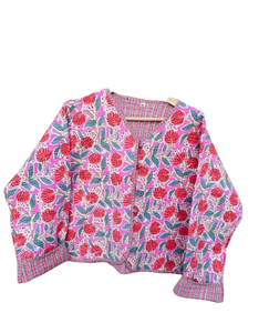 Nouvelle veste pour femme de qualité supérieure, faite à la main, pour l'hiver, le printemps et l'automne, écologique, imprimée numériquement, respirante, à séchage rapide, 100% coton - Product Image 1