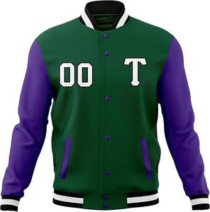 Chaqueta Deportiva de Béisbol para Hombre con Parches Bordados de Nombre y Número, Decoración de Botones de Algodón - Product Image 5