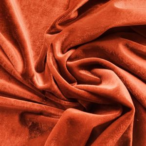 Brushed Velvet Curtain Fabric 100% Polyester Woven Medium Weight Wrinkle Resistant Breathable Quick-Dry Modern Orange Girls - Product Image 3