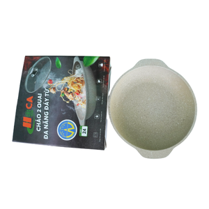 HOCA Die-<b>Casting</b> Aluminum Braising <b>Pan</b> Casseroles Ceramic Non-Stick Glass Lid - Product Image 2