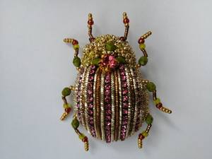 MD HANDICRAFTS Artistic Floral Embroidery Beaded Brooch Pin Handmade Designer Jewelry for Children & Women Wedding Occasion - Product Image 3