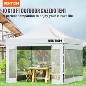 Gazebo Pieghevole 3x3 Metri con Pareti Laterali Rimovibili, Resistente ai Raggi UV e Impermeabile, con Borsa con Ruote per Matrimoni e Feste - Product Image 2