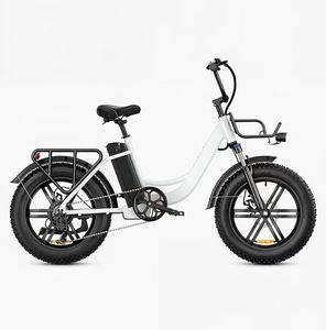 Nuevo modelo de bicicleta eléctrica urbana deportiva para adultos con motor sin escobillas, portaequipajes trasero, batería de litio de 48V 13Ah y neumáticos gruesos de 20 pulgadas. - Product Image 2