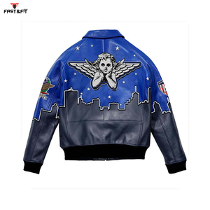 Wholesale High Quality Leather <b>Mandarin</b> <b>Collar</b> Slim Fit Canvas Motorcycle Leather <b>Jacket</b> Breathable Windproof High Street Style - Product Image 2