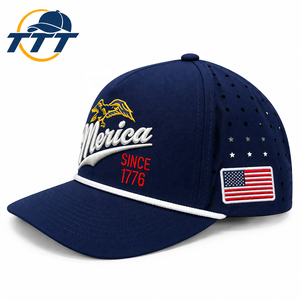 Gorra de Golf Personalizada de 5 Paneles con Logotipo Bordado, Fabricante Vietnamita, Corte Láser, Transpirable, Cierre a Presión, Gorra Deportiva, OEM, ODM, Venta al Por Mayor de Fábrica - Product Image 2
