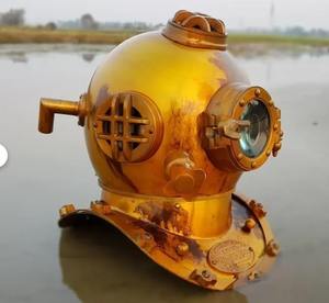 Casco de Buceo Metálico |   Casco de Buceo Profundo Mark V de 18 Pulgadas, Forma Redonda, Acabado Antiguo Camando, para Decoración del Hogar - Product Image 3